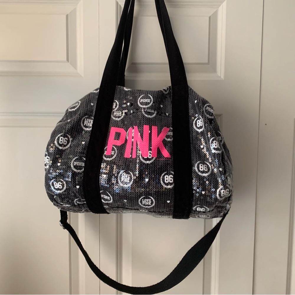 VS PINK Sequin Duffle/Gym Bag